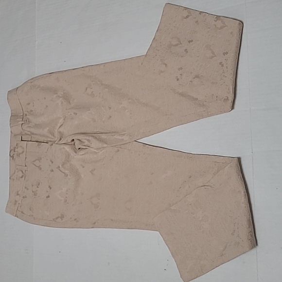 Cynthia Rowley Textured Crop Tan Trouser, Ankle  Pants Size 2 - Picture 1 of 11